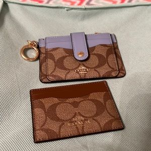 NWOT .. coach card cases